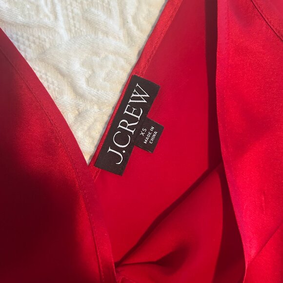 J.Crew Red Silk Satin Camisole (size XS) - never worn - Picture 5 of 6